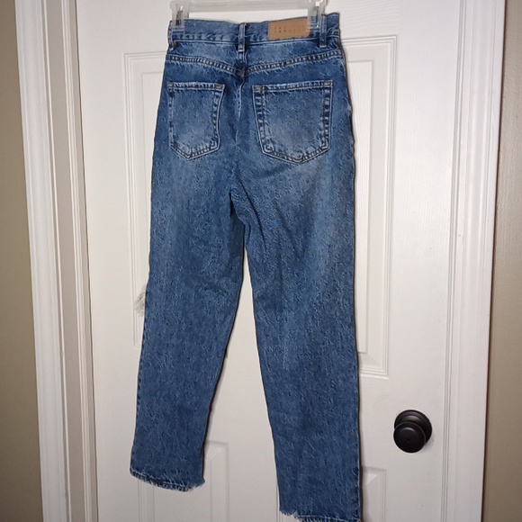 PacSun Pac Sun Destructed 24-in Waist High-Rise Straight Leg Button Fly … - Picture 5 of 9
